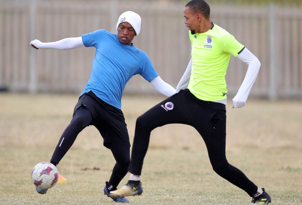 Kekana trains with a friend in Mamelodi