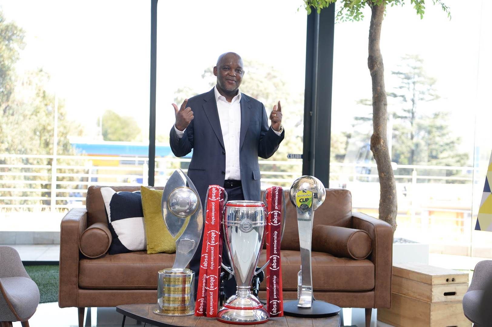 Pitso Mosimane has been crowned the PSL Coach of t