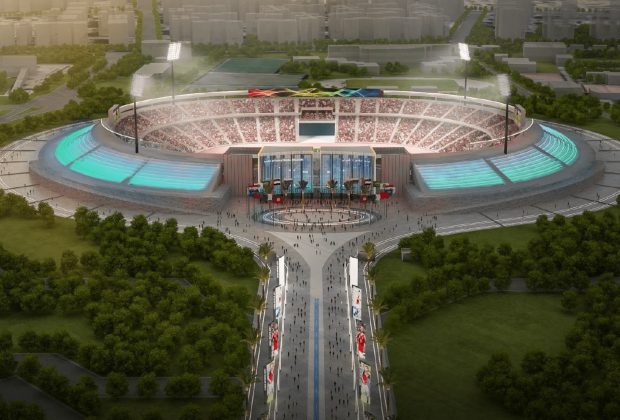 Cairo International Stadium (capacity: 74 100)
