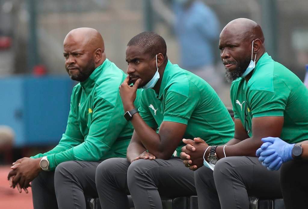 Co-coaches Manqoba Mngqithi and Rhulani Mokwena - 