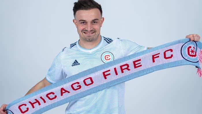Xherdan Shaqiri - joined Chicago Fire from Olympiq Xherdan Shaqiri - joined Chicago Fire from Olympiq