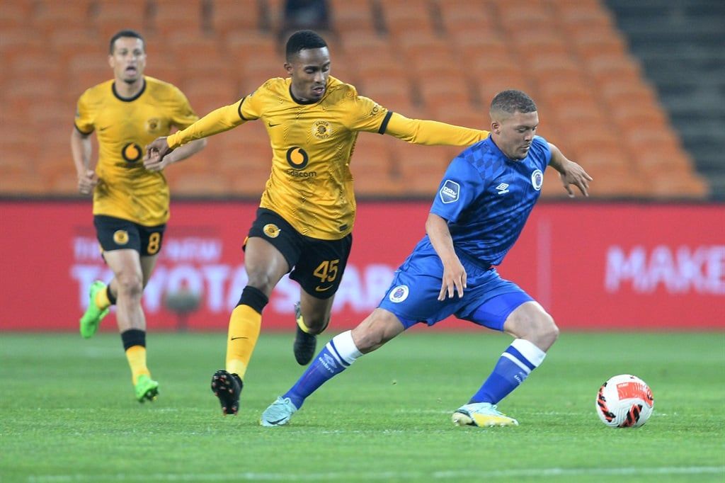 Njabulo Blom in action for Kaizer Chiefs
