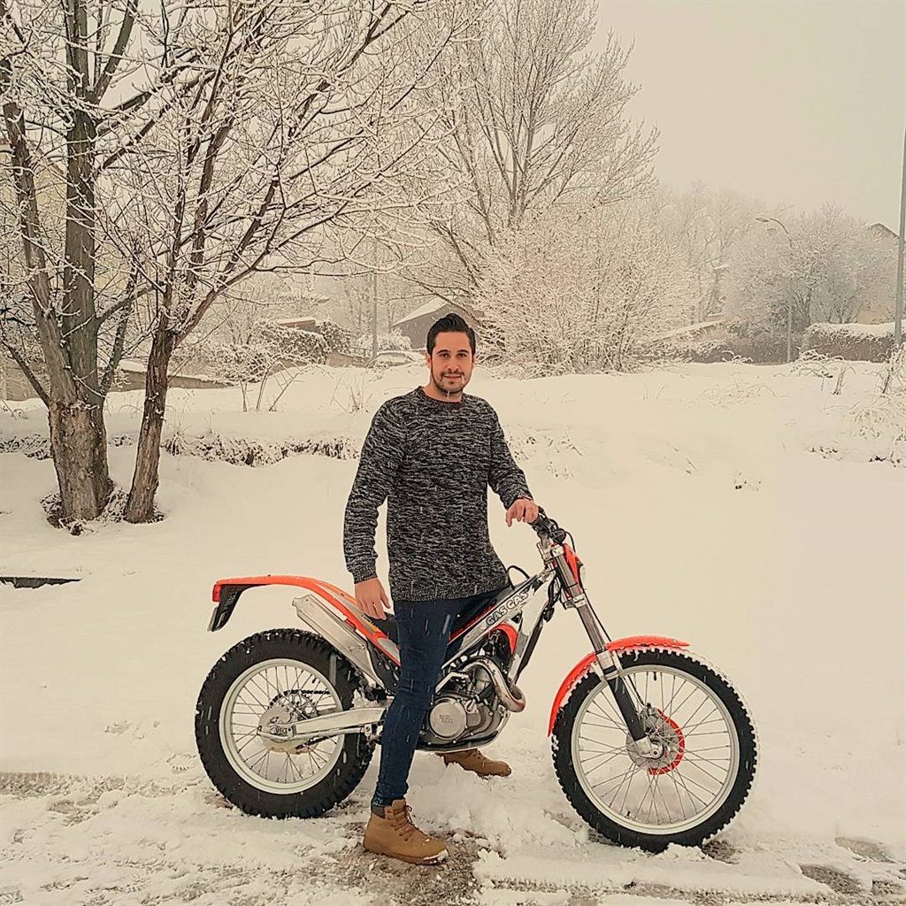 Aitor van den Brule on a Gas Gas TXT bike.