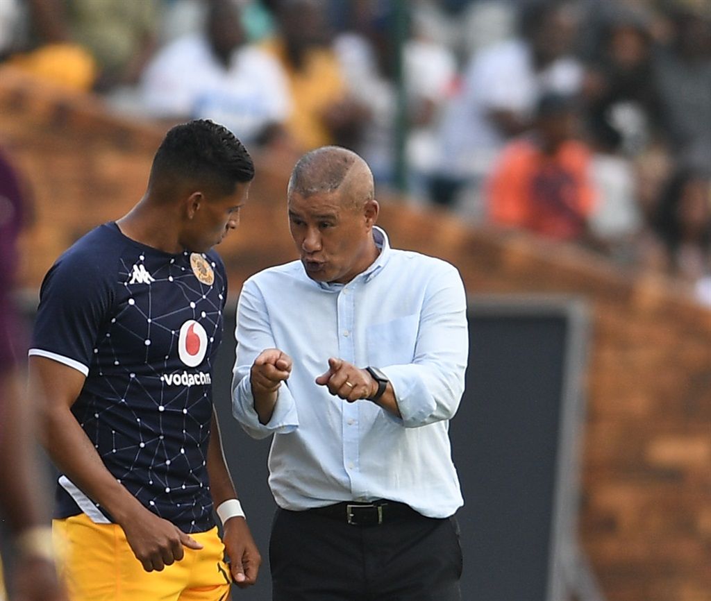 Edson Castillo of Kaizer Chiefs and Cavin Johnson 