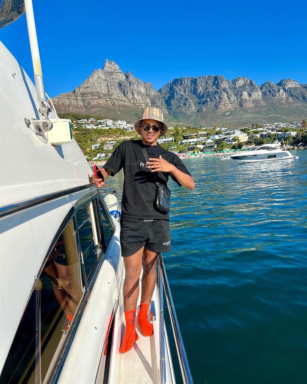 Dumisani Zuma in Clifton, Cape Town.
