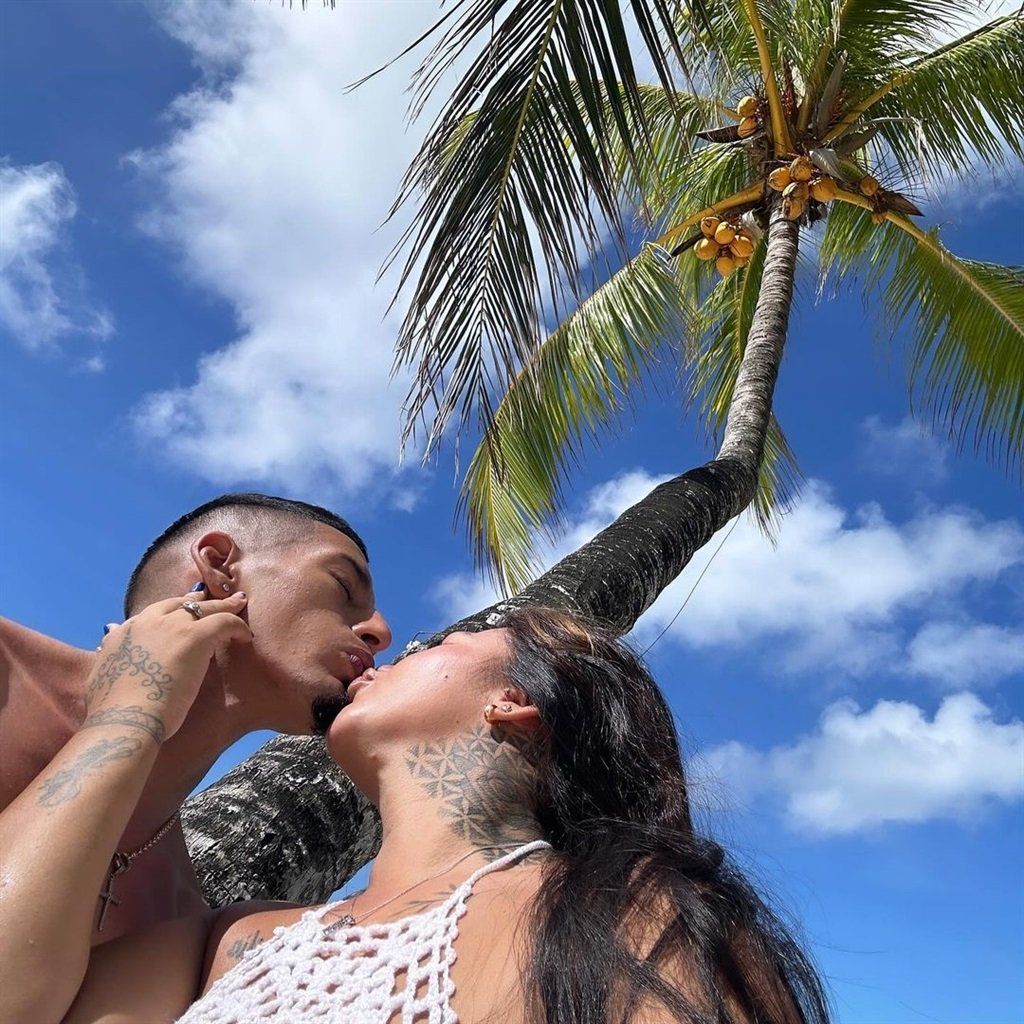 Gaston Sirino and his wife enjoying Mauritius.